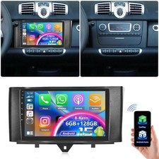 6G+128GB Android 15 Carplay Car Stereo For Smart Fortwo 451 2010-2015 GPS 8-Core
