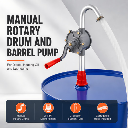 Manual rotary drum and - manual, barrel
