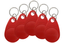 5x RFID 125KHz chip key tag door opener (Red)