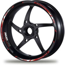 Ducati Multistrada 1200 Motorcycle Wheel Decals Rim Stripes Stickers Red