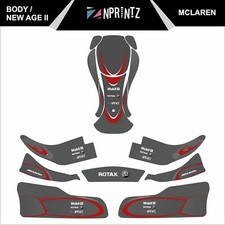 NEW AGE II MCLAREN FULL KART STICKER KIT - KARTING - OTK - EVK -CRG