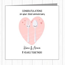 Personalised 11th Wedding