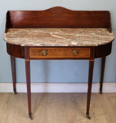 Edwardian mahogany and - an,