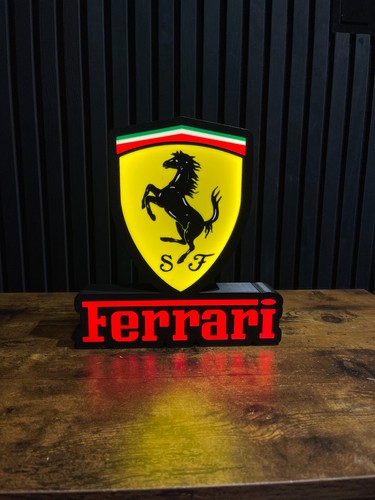 Ferrari logo badge - badge, light