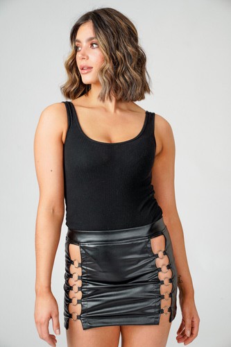 Women high waist black - women’s, pvc