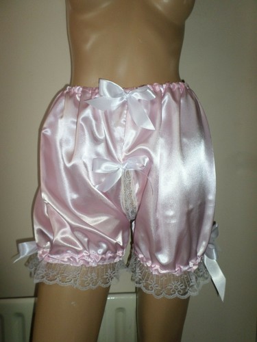 Pink satin white lace - pink,