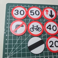 Road Signs Toy 3D Printed