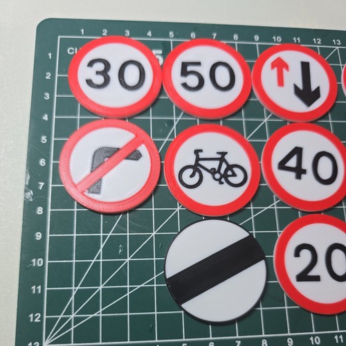 Road signs toy printed - toy, 3d