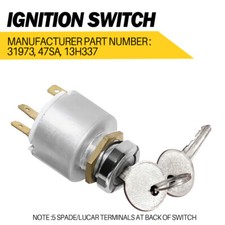 BOW9996009 3 Position Ignition Switch For Midget 1970 Morris Minor 1000 Reliant