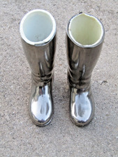 Vintage Grenadier Silver Plated Boot Shot Glasses, England