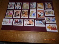 ERIKA OLLER x 18 SMALL BLANK ALL DIFFERENT CARDS UNWRAPPED/NO ENVELOPES *READ*