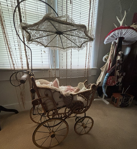 Porcelain baby doll with - porcelain,