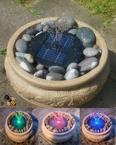 Solar water feature - solar,