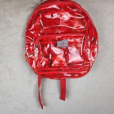 Cath Kidson Kids Mini Backpack Red See Through Polka Dots Zip Closure