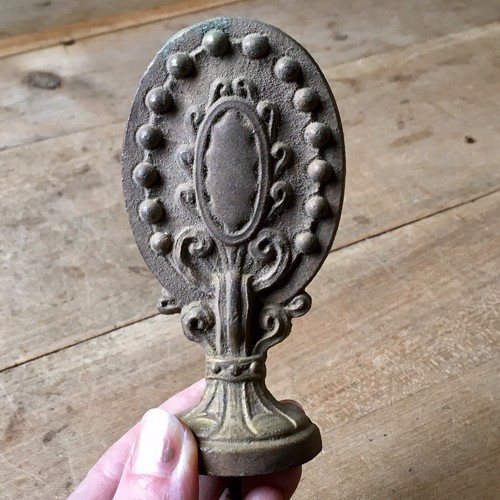Victorian brass curtain pole - victorian,