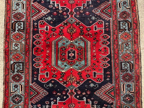 5x7 vintage heriz rug handmade - 5x7,