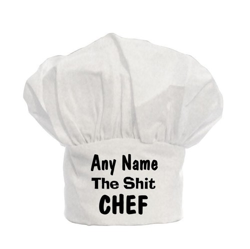Personalised chefs chef hat - chefs, chef's