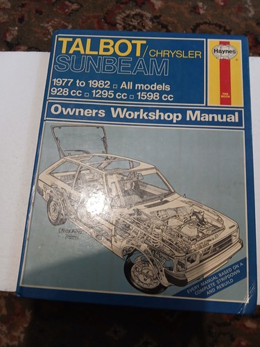Talbot chrysler sunbeam - talbot/chrysler,