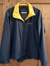 Henri Lloyd mens lightweight jacket.  size large.  Navy blue with yellow trim