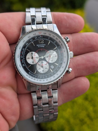 Mens sekonda chronograph watch - sekonda,