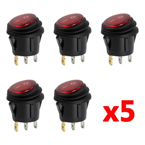 12v off round rocker - on/off,