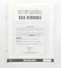 SUZUKI 2005 GSX-R1000K5 SET-UP MANUAL BROCHURE PAMPHLET ENGLISH 99505-01185-01E