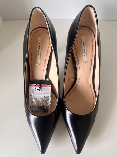 Zara court heels shoes - court, black