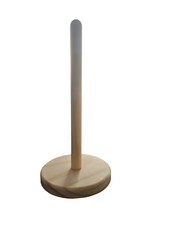 Wooden Kitchen Paper Towel Tissue Roll Loo Holder Pole Rack Stand Mini  27cm