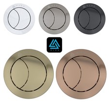 VIVA Toilet Push Button Round Dual Flush for Concealed Cistern Universal Fitting