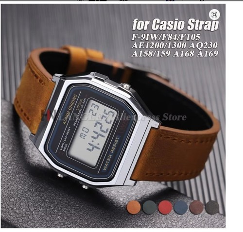 18mm genuine leather - 18mm, watch