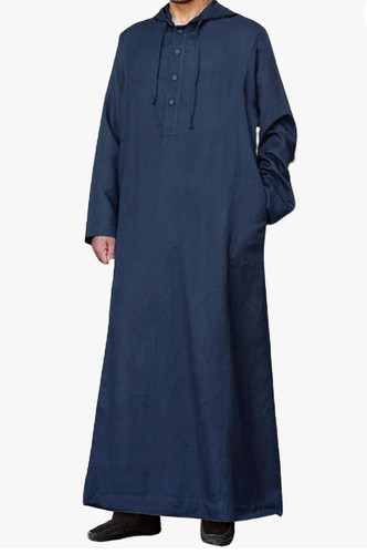 Men kaftan abaya - abaya, hooded
