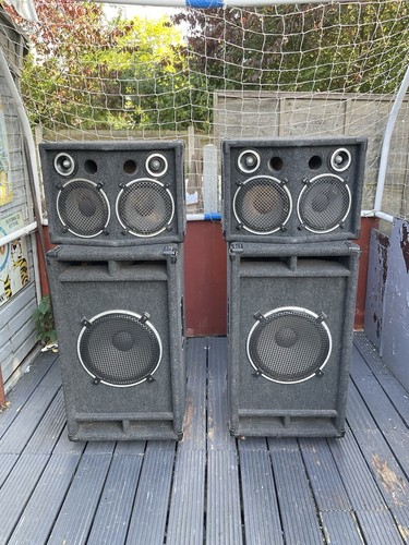 Pair vintage disco speakers - pair,