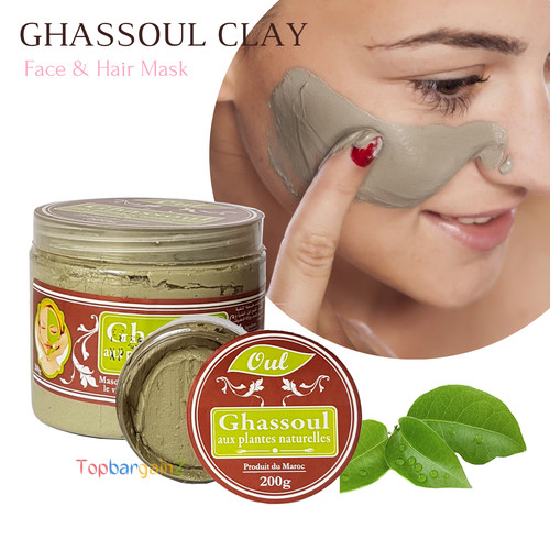 Pure organic ghassoul clay - pure,