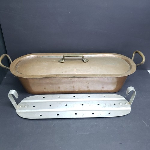 Antique fish kettle poacher - fish, kettle/poacher