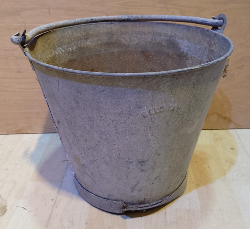 Vintage galvanised bucket old - vintage,