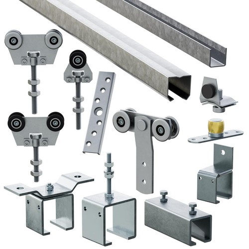 Sliding heavy door set - door,