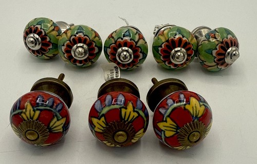 Ceramic colorful boho flower - boho,