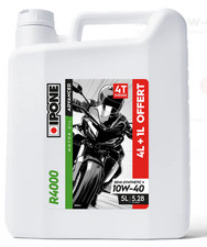 IPONE R4000 RS 10W40 oil can 4 liters + 1 liter offered motorcycle lubricant