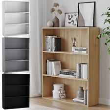 Wide 3 Shelf Tier Wooden Bookcase Cabinet Storage Shelving Display Shelves Unit