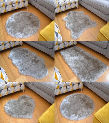 Silver grey shaggy - silver,