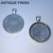 25mm TRAY ROUND SILVER BRONZE