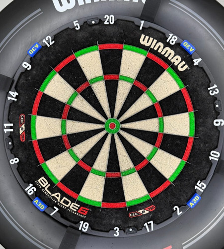 Printed dartboard number - 3d,