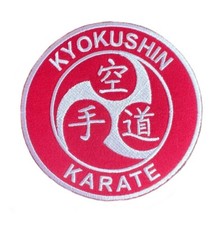 Kyokushin Karate Patch (3.5") Iron/Sew-on Badge Kyoku Japan Kanji Kimono GI Bag