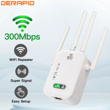 Wifi Repeater Wireless Router Range Extender Signal Booster with Antenna Sky Wps