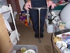 Vintage metal  shooting stick