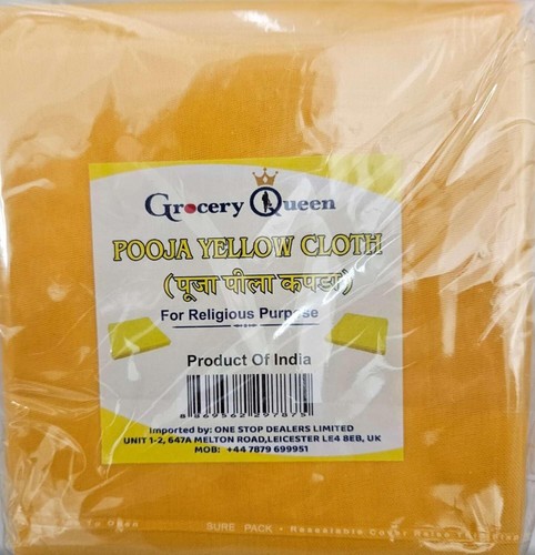 Vibrant pooja cloth yellow - cloth,