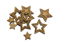 Wooden Christmas Stars Craft