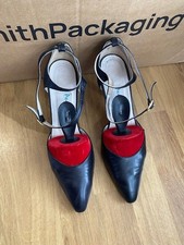 PIED A TERRE LADIES BLACK LEATHER SHOES SIZE 38 EUR, 5 UK
