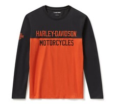 Harley Davidson Men's Essential Colorblock Long Sleeve Top 96800-25VM