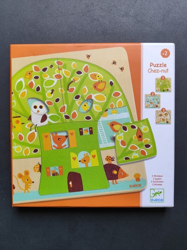 Djeco wooden puzzle chez nut - djeco,